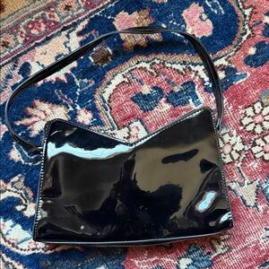 Forever 21 Black Patent Shoulder Bag